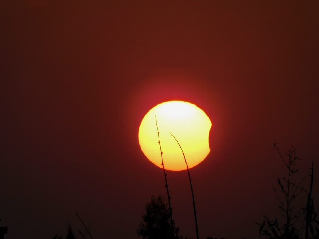 Photo by Rudra Pratap Barik a bright yellow sun